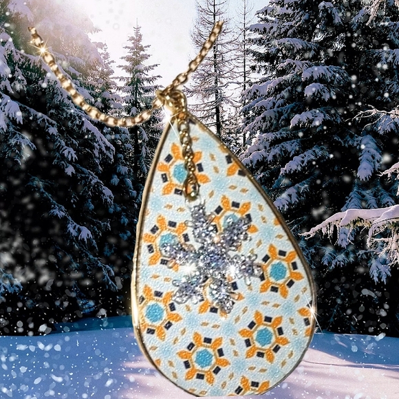 Groovy Leather Pendant with Dangling Charm of choice - Picture 1 of 17